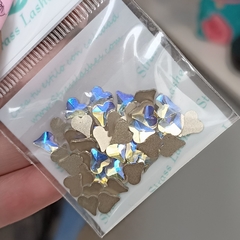 Imagen de Cristales chatos corazón x 50