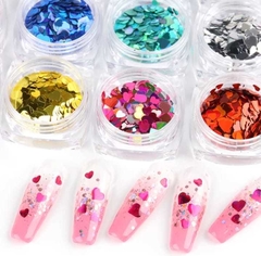Glitters Confetti Corazones cápsulas X 12u - comprar online