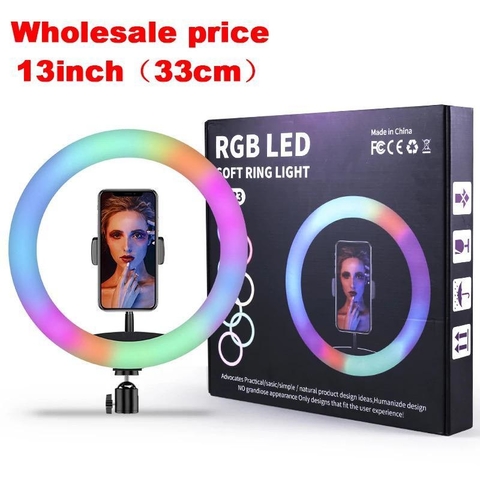 Aro de Luz 32cm RGB con trípode profesional