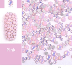 Cristales Opal chato mix tamaños (nuevo color) en internet