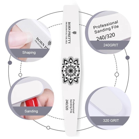 Pack limas Born Pretty profesional x 6 u