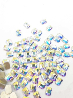Cristal rectangular vidrio 30u (6 colores) - tienda online