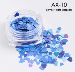 Glitters Confetti Corazones cápsulas X 12u - tienda online