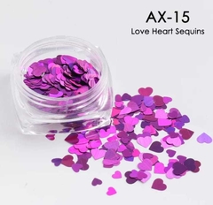 Glitters Confetti Corazones cápsulas X 12u - STRASS LASHES 