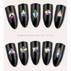 Cristales de Formas AB y BLANCOS 50u - STRASS LASHES 