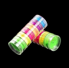 Pigmentos Neon Para Uñas X 6 Colores - STRASS LASHES 