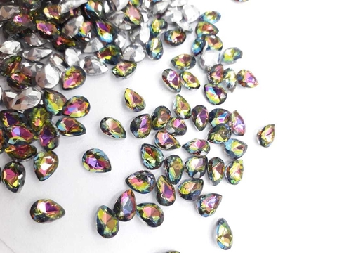 Cristales Piedras K9 Forma Gota Conica 30u