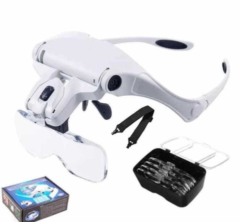 Vincha con lupa y luz para Extensiones de pestañas