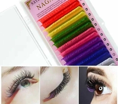 Pestañas Nagaraku color (16 líneas)