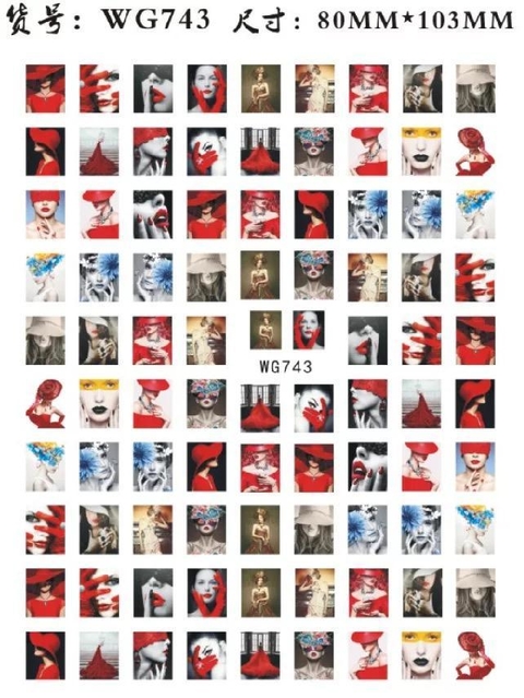 stickers mujeres x 1u v(2 modelos)