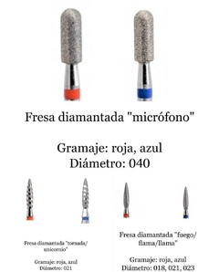 fresas para uñas Diamantada Rusa Original x1u