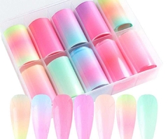 foils fluorecentes x 1 caja