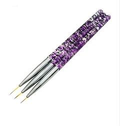 Set pinceles Liner decoración de uñas x 3 - comprar online