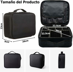 Maletín Porta Cosméticos Ajustable Portátil De Cuerina - STRASS LASHES 