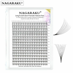 NAGARAKU abanicos extensión de pestañas prefabricados 16 líneas D0.07 mix - STRASS LASHES 