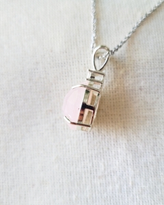 Medalla de Cuarzo Rosa facetado - comprar online