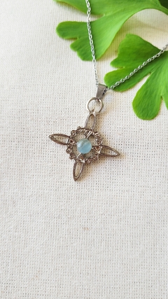 Nudo de bruja en Onix Cielo (3,1cm)