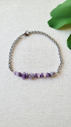 Pulsera de Amatista (adaptable a tobillera) - comprar online