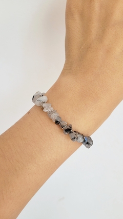 Pulsera de Cuarzo Turmalinado (adaptable a tobillera)