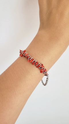 Pulsera de Coralina (adaptable a tobillera)