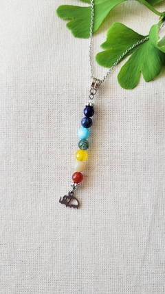 Dije de los 7 chakras con elefante