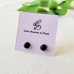 Aros de Agata Negra (6mm)