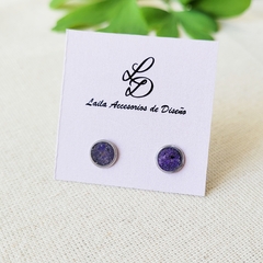 Aros de Fluorita VIoleta (6mm)
