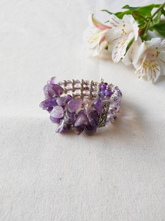 Brazalete Zafira en Amatista