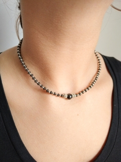 Collar simple de Hematite