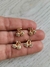 Aros Cereza Strass Dorados x2 pares