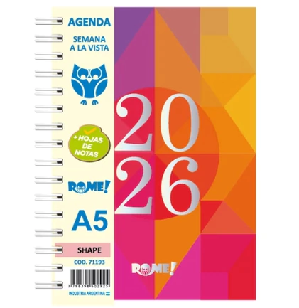 Agenda Rome SHAPE A5 Diaria - The Family