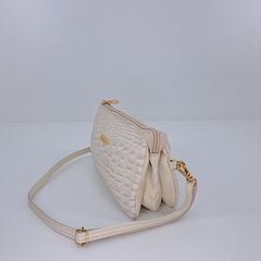 BOLSA EM COURO COR MANTEIGA REF.1241 - comprar online