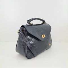 BOLSA EM COURO CROCO MARINHO REF. 1186 - comprar online