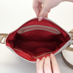 BOLSA EM COURO NUDE REF. 1224 - Kalinka Store