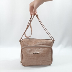 BOLSA EM COURO ROSE REF. 1227