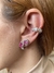 Brinco Argola Cravejado Pink - comprar online