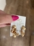 Brinco Dourado Acetinado - comprar online