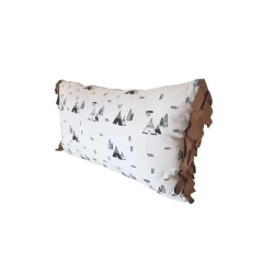 Capa de Almofada Tepee retangular com franja - TUDO BONITINHO - Acessórios para casa e você