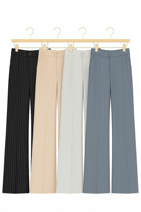 PALAZO SASTRERO RAYADO ART 7959A - comprar online