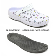 Babuche Profissional Antiderrapante Sapato Hospitalar Com Palmilha GEL Soft Work
