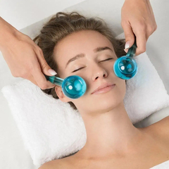 Massageador Facial Bola De Cristal Anti Rugas Par Rosto Gelo - loja online