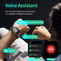 LIGE-Relógio Inteligente Impermeável para Homens, Chamada Bluetooth, Assistent