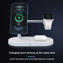 Carregadores sem fio magnéticos Stand para iPhone, Carregador Dock Station para - JG-MULTIMARCAS20
