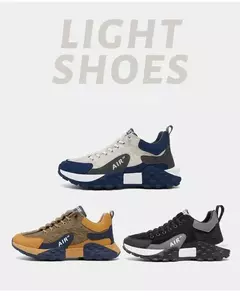 Tênis Masculino Plataforma Vulcanizado para Homens, Calçado Casual para Corrida,