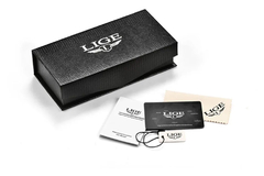 LIGE-Creative Pulseira de aço relógios para mulheres elegantes.