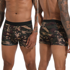 Conjunto de boxer de algodão e cuecas masculinas, cuecas deslizantes, roupa ín - JG-MULTIMARCAS20
