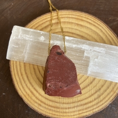 Colar de jaspe vermelho