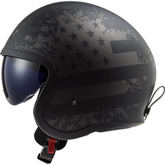 CASCO LS2 599 SPITFIRE BLACK FLAG