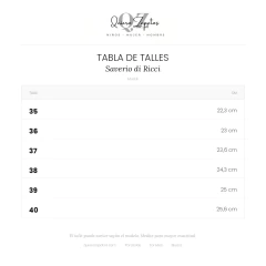 BORCEGO ACORDONADO CON CIERRE Y TACON GRACE - tienda online