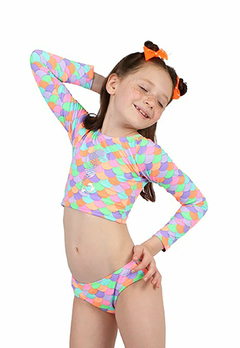 Biquini Cropped Siri Kids Magali Mermaid - comprar online